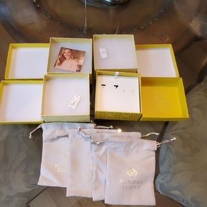 Kendra Scott emty boxes and pouches lot of 4